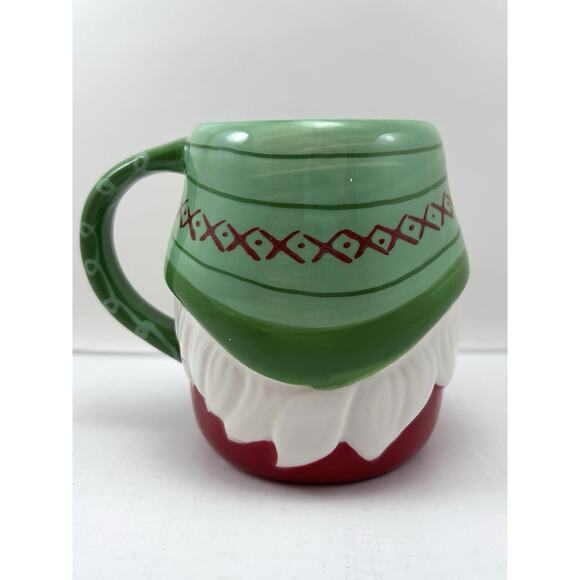 Lang Design Christmas‎ Bearded Gnome Coffee Mug Ceramic Red Green Holiday Cocoa - Picture 3 of 6